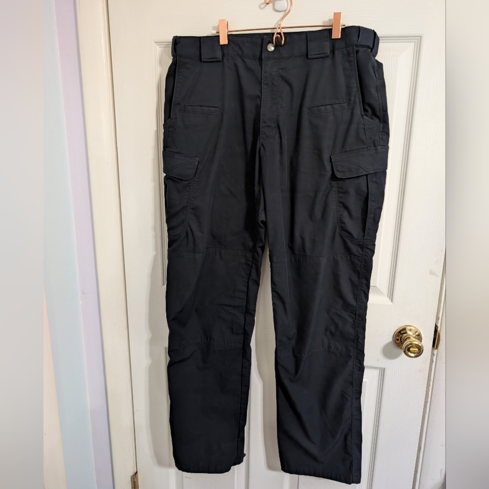 5.11 Tactical Pants Mens 36x34 Blue Stryke Cargo Ripstop Hiking Outdoor *flaw*